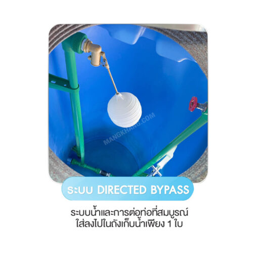 ถังเก็บน้ำบนดิน WAVE ขนาด 500 ลิตร ระบบ By pass ในตัว รุ่น OST-500 - Image 7
