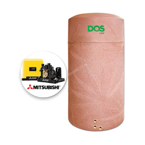 ถังเก็บน้ำ 1500 ลิตร DOS พร้อมปั๊มน้ำ MITSUBISHI 150 วัตต์ รุ่น NSN 1500 + EP-155R - Image 2