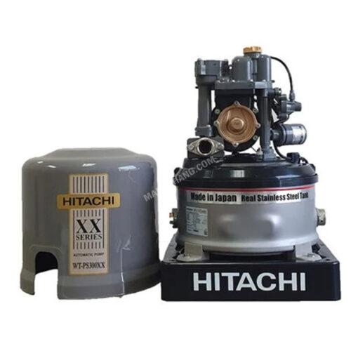 ปั๊มน้ำ HITACHI 300 วัตต์ ถังแรงดันสแตนเลส