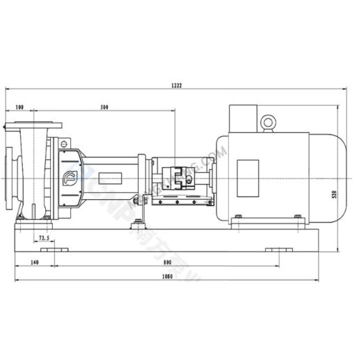 ปั๊มน้ำหอยโข่งเหล็กหล่อ 15kW 380V CNP รุ่น NISO100-80-160/15 (380V) - Image 3