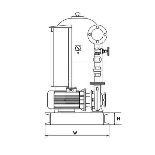 ถังแรงดัน 100 ลิตร ไดอะแฟรม 10 บาร์ AQUA VESSEL รุ่น AQU-100VL - Image 5