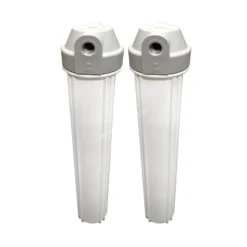 กระบอกกรองน้ำ Housing 20 นิ้ว 3 หุน AQUATEK สีขาวฝาเทา รุ่น AQ HS 20-3 WG