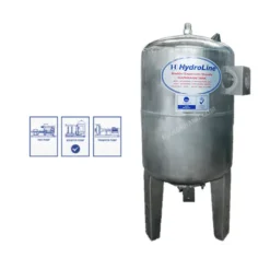 ถังแรงดันปั๊มน้ำ 500 ลิตร เหล็กกาวาไนท์ Hydroline แบบมีไส้ยาง รุ่น BEV-500-GV-RF