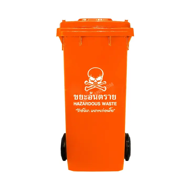 ถังขยะพลาสติก 120 ลิตร ชนิดฝาเรียบ มีล้อ CHINTER รุ่น F-0002-3-S946 - Image 3