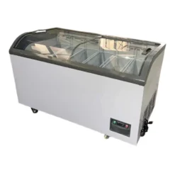 ตู้แช่แข็งฝากระจกโค้ง