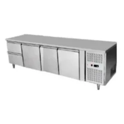 ตู้แช่เย็นเคาน์เตอร์สแตนเลส 3 ประตู 2 ลิ้นชัก