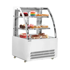 ตู้แช่เค้กกระจกโค้ง 2 ชั้น