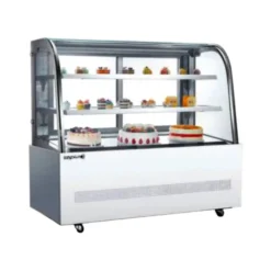 ตู้แช่เค้กกระจกโค้ง 2 ชั้น