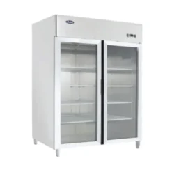 ตู้แช่แข็งสแตนเลส 2 ประตูกระจก